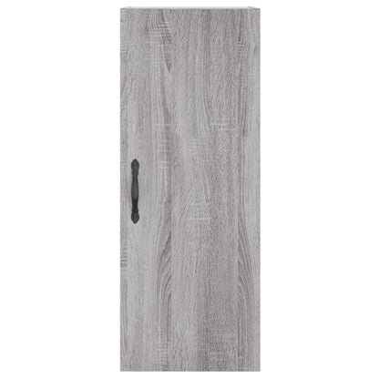 Mobile a Parete Grigio Sonoma 34,5x34x90 cm Legno Multistrato - homemem39