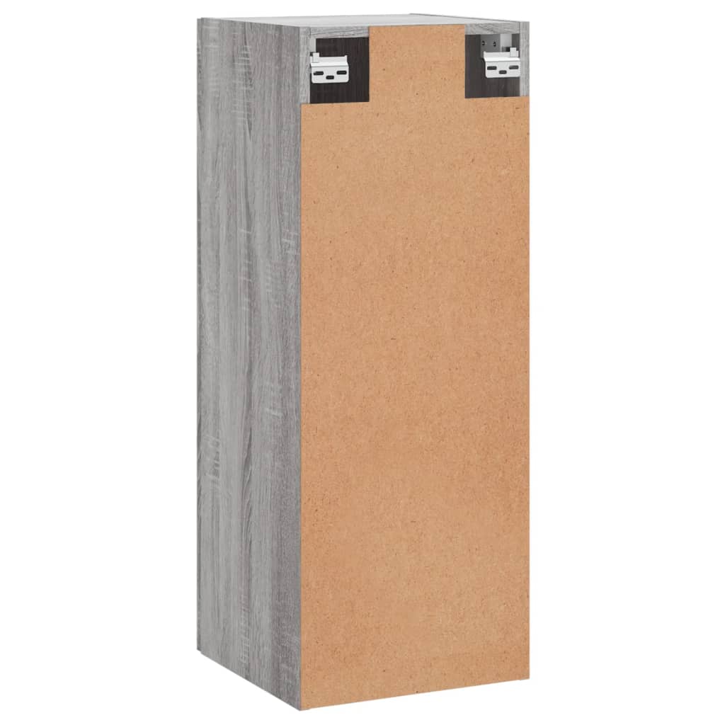 Mobile a Parete Grigio Sonoma 34,5x34x90 cm Legno Multistrato - homemem39