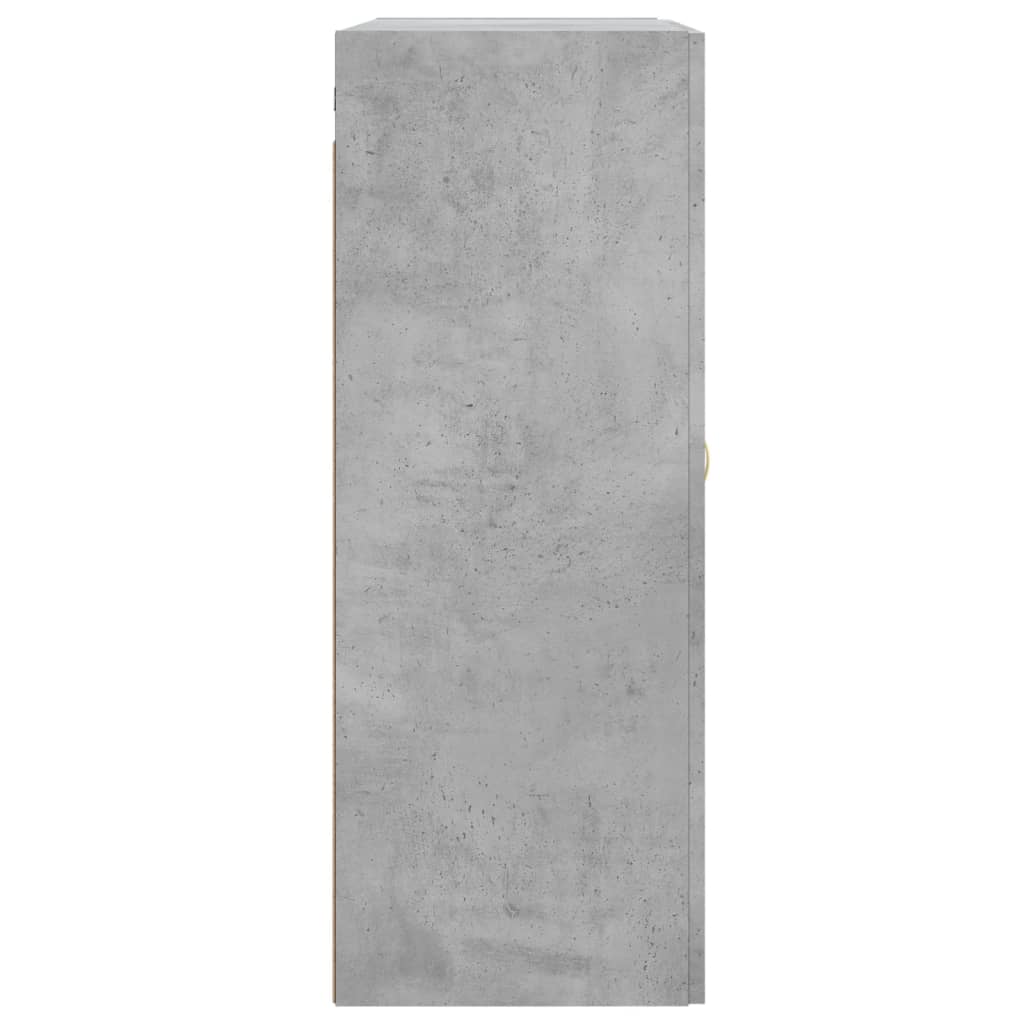 Mobile a Parete Grigio Cemento 69,5x34x90 cm Legno Multistrato - homemem39