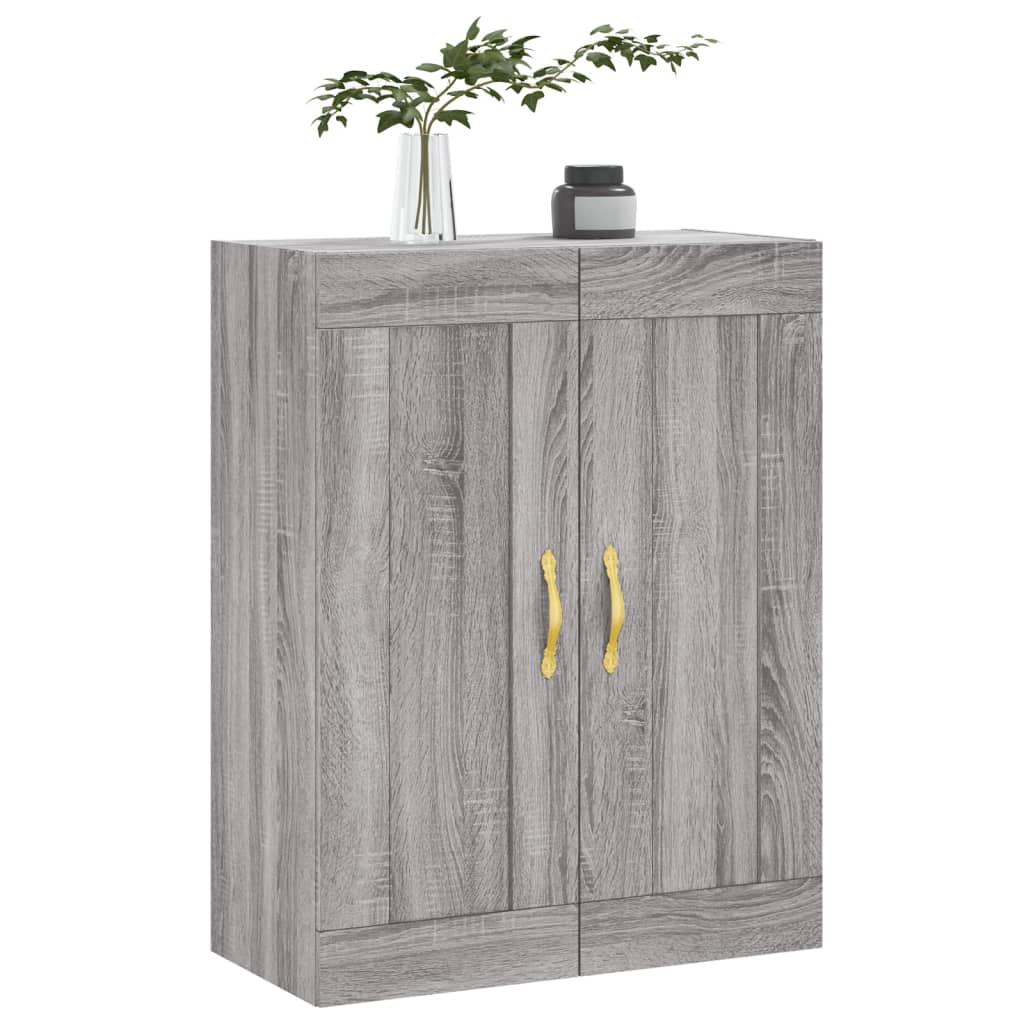 Mobile a Parete Grigio Sonoma 69,5x34x90 cm Legno Multistrato - homemem39