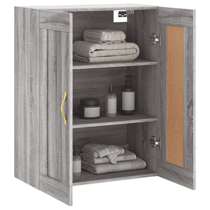 Mobile a Parete Grigio Sonoma 69,5x34x90 cm Legno Multistrato - homemem39