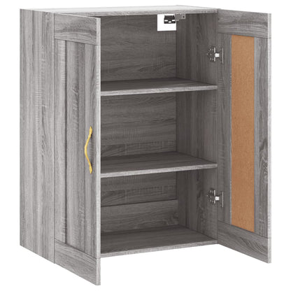 Mobile a Parete Grigio Sonoma 69,5x34x90 cm Legno Multistrato - homemem39