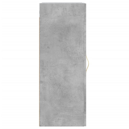 Mobile a Parete Grigio Cemento 34,5x34x90 cm Legno Multistrato - homemem39