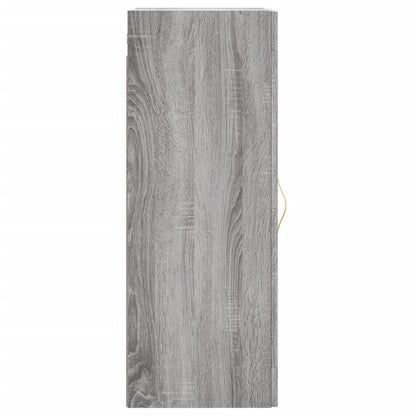 Mobile a Parete Grigio Sonoma 34,5x34x90 cm Legno Multistrato - homemem39