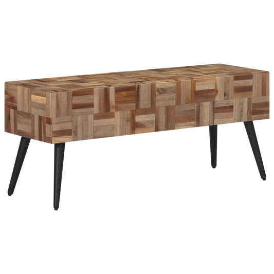 Panca 110x35x45 cm in Teak Massello di Recupero - homemem39