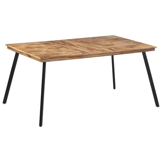 Tavolo da Pranzo 169x98,5x76 cm in Legno Massello di Teak - homemem39