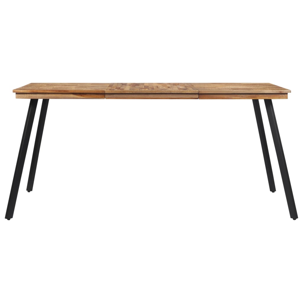 Tavolo da Pranzo 169x98,5x76 cm in Legno Massello di Teak - homemem39