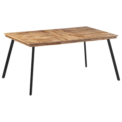 Tavolo da Pranzo 169x98,5x76 cm in Legno Massello di Teak - homemem39