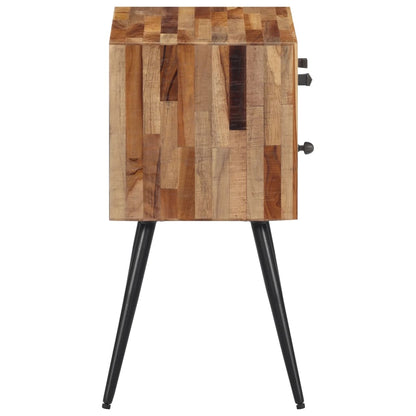 Comodino 47x31,5x60 cm in Legno Massello di Teak - homemem39