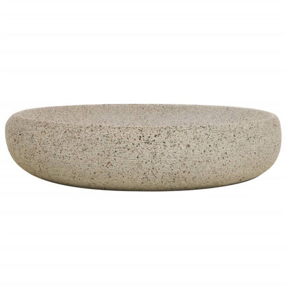 Lavabo da Appoggio Sabbia Ovale 59x40x15 cm Ceramica - homemem39