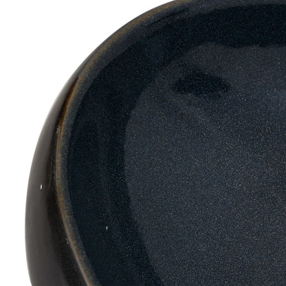Lavabo da Appoggio Nero e Blu Ovale 59x40x15 cm Ceramica - homemem39