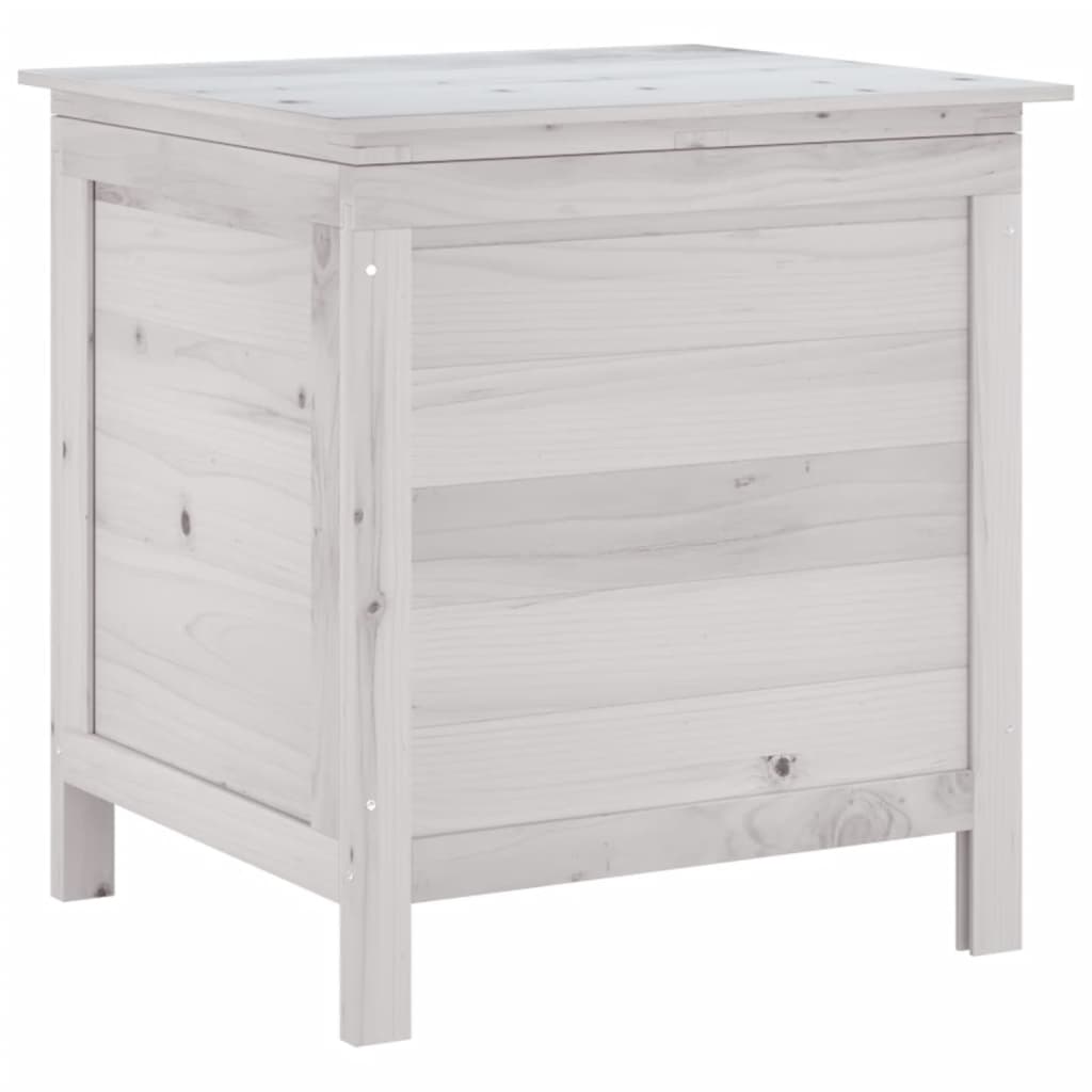 Contenitore Giardino Bianco 50x49x56,5 cm Legno Massello Abete - homemem39