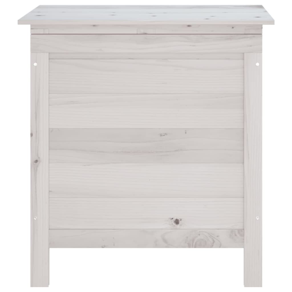 Contenitore Giardino Bianco 50x49x56,5 cm Legno Massello Abete - homemem39