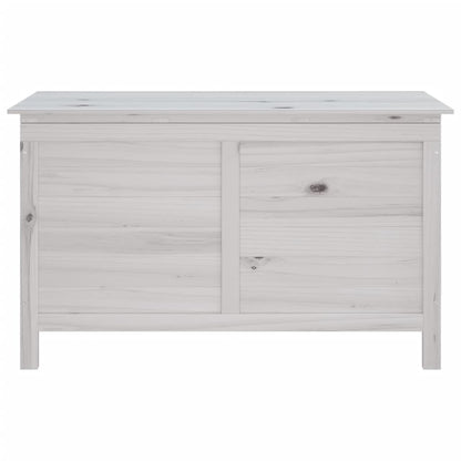 Contenitore Giardino Bianco 99x49,5x58,5cm Legno Massello Abete - homemem39