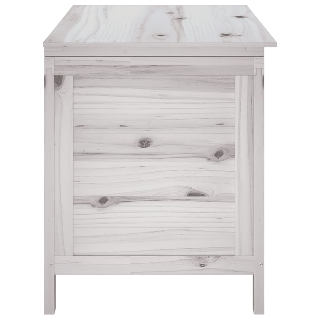 Contenitore Giardino Bianco 99x49,5x58,5cm Legno Massello Abete - homemem39