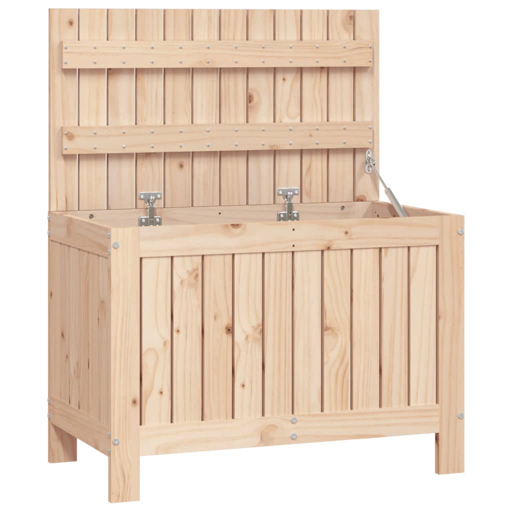 Contenitore da Giardino 76x42,5x54 cm in Legno Massello di Pino - homemem39