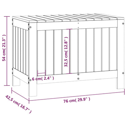 Contenitore da Giardino 76x42,5x54 cm in Legno Massello di Pino - homemem39