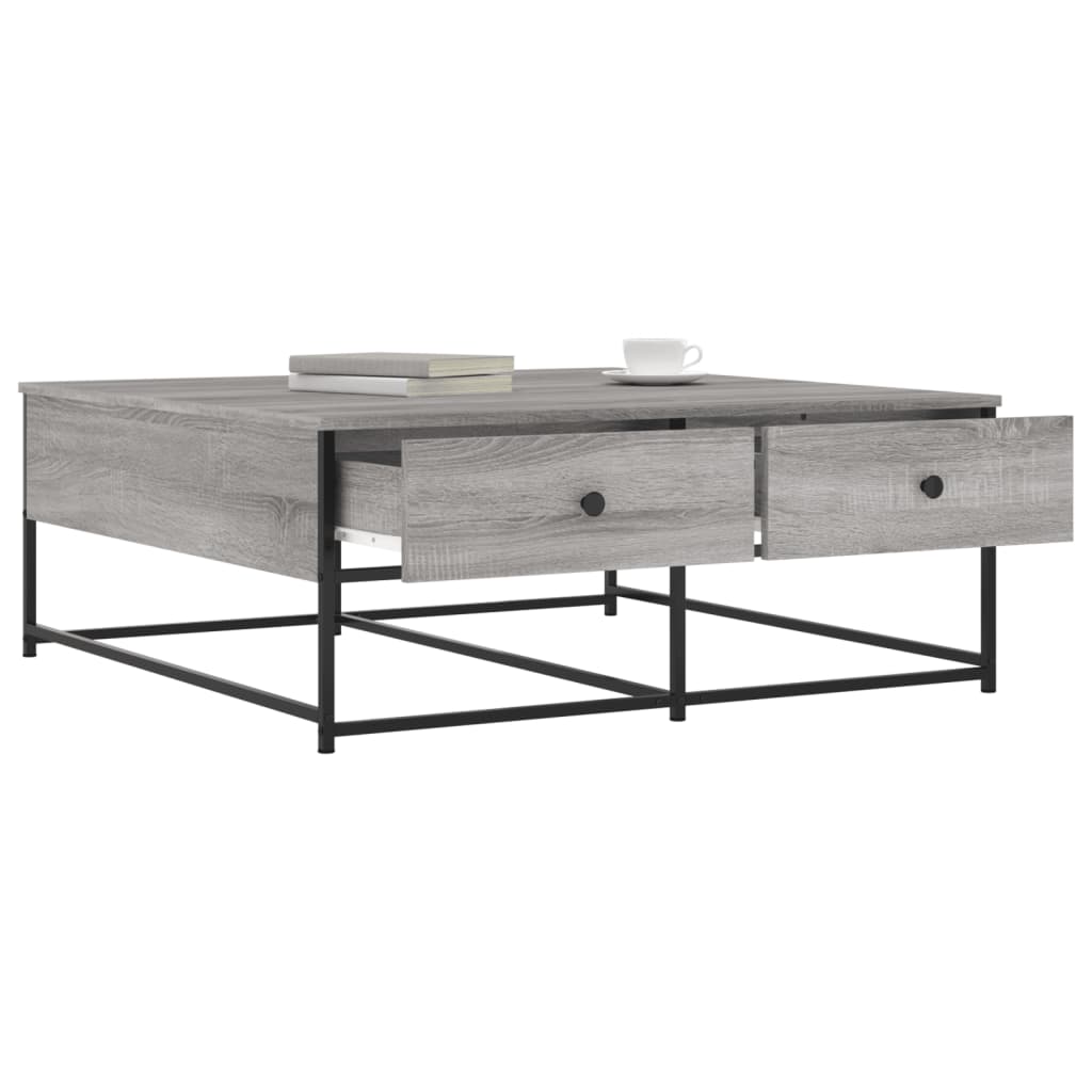 Tavolino da Salotto Grigio Sonoma 100x99x40cm Legno Multistrato - homemem39