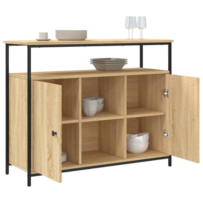 Credenza Rovere Sonoma 100x35x80 cm in Legno Multistrato - homemem39