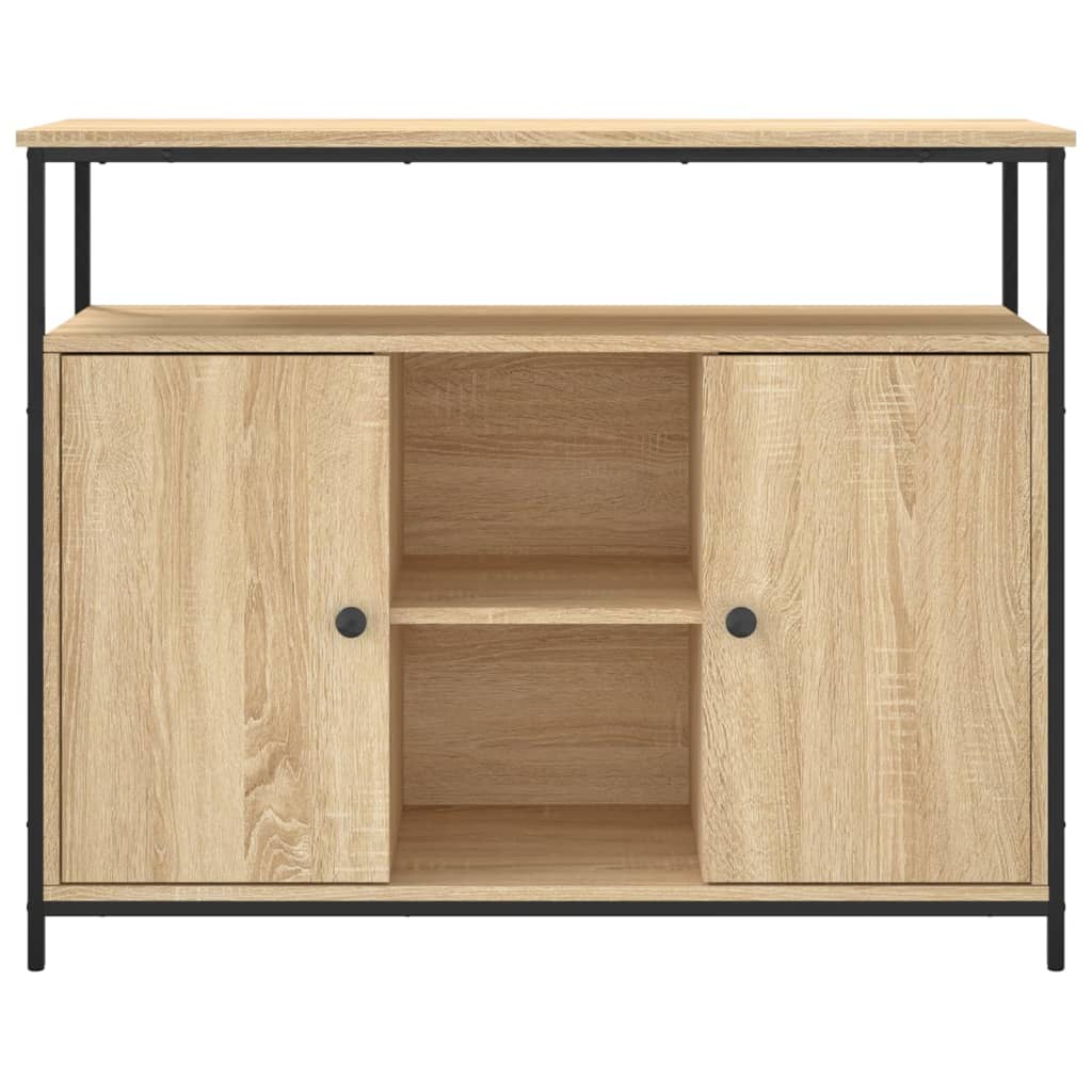 Credenza Rovere Sonoma 100x35x80 cm in Legno Multistrato - homemem39