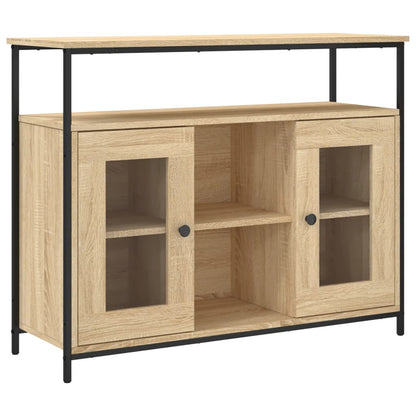 Credenza Rovere Sonoma 100x35x80 cm in Legno Multistrato - homemem39