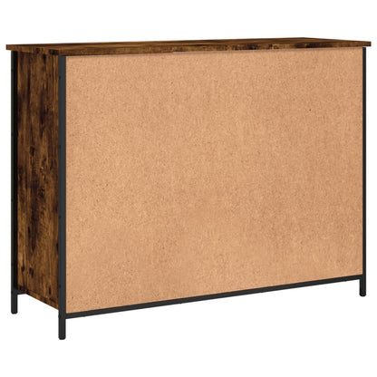 Credenza Rovere Fumo 100x35x75 cm in Legno Multistrato - homemem39