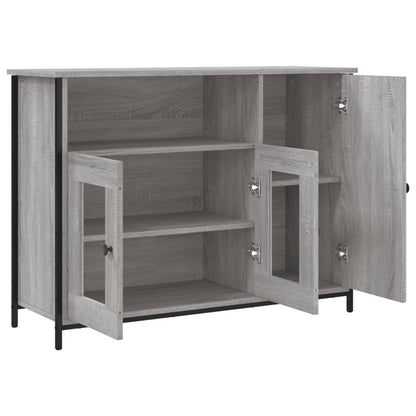 Credenza Grigio Sonoma 100x35x75 cm in Legno Multistrato - homemem39