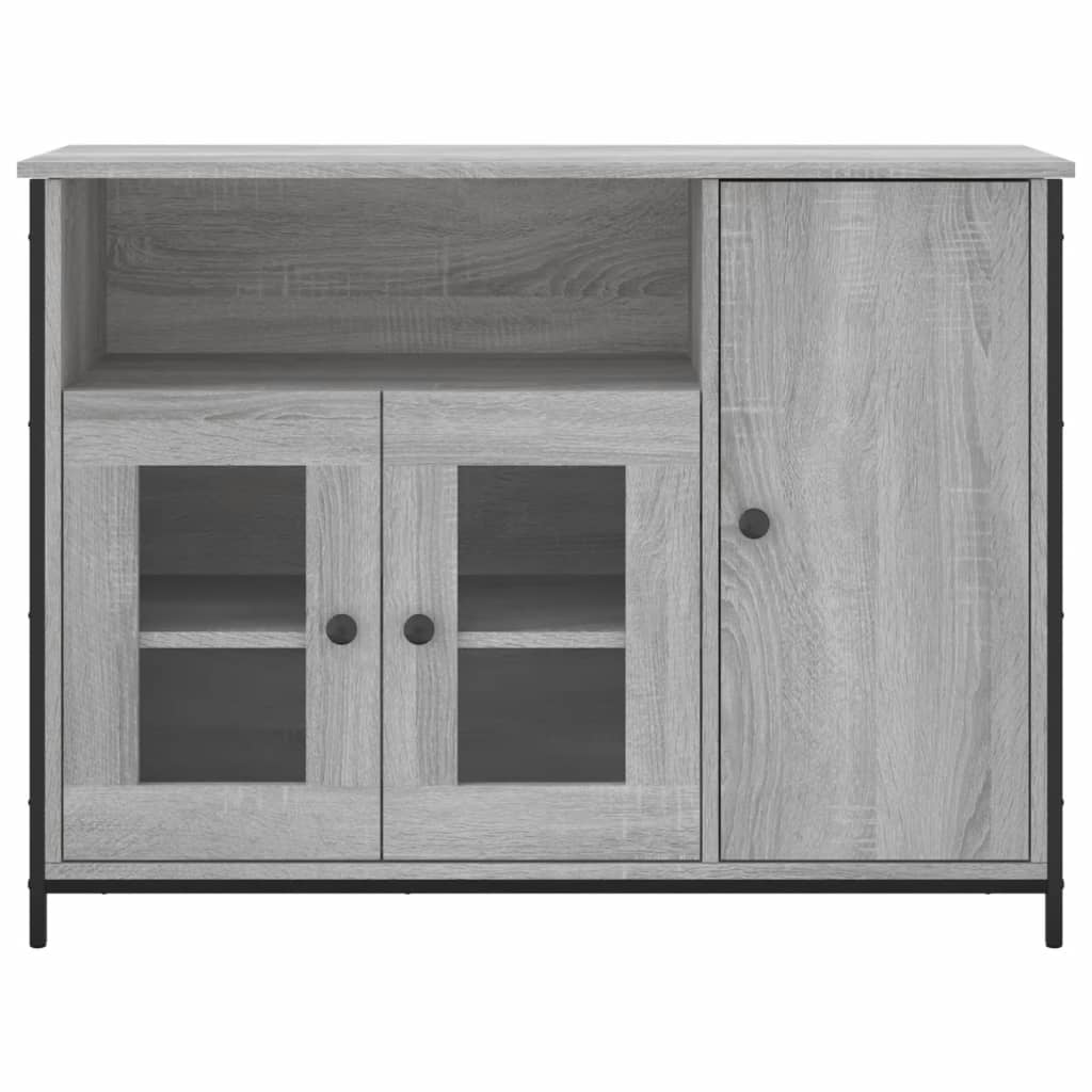 Credenza Grigio Sonoma 100x35x75 cm in Legno Multistrato - homemem39