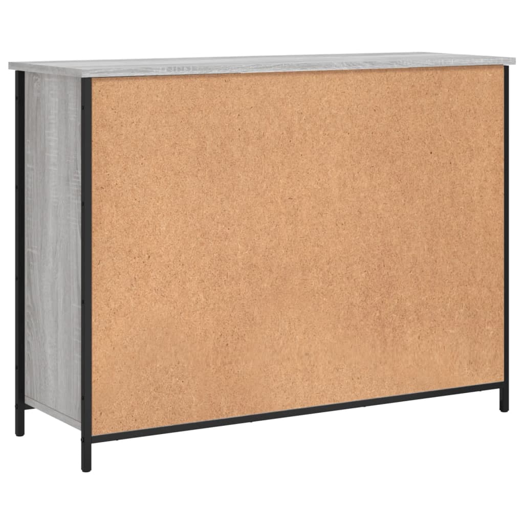 Credenza Grigio Sonoma 100x35x75 cm in Legno Multistrato - homemem39