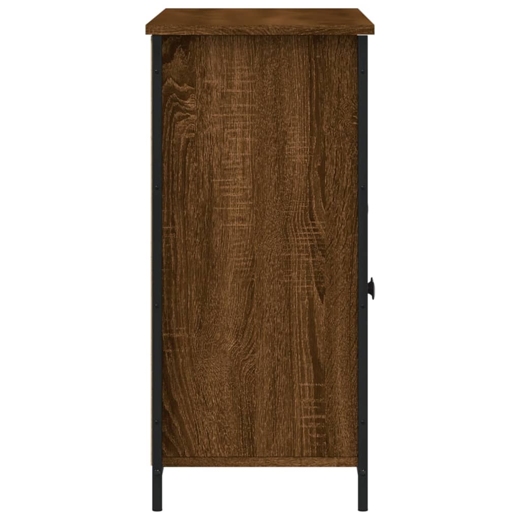 Credenza Rovere Marrone 100x35x75 cm in Legno Multistrato - homemem39