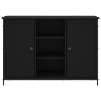 Credenza Nera 100x35x70 cm in Legno Multistrato - homemem39