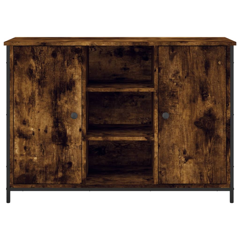 Credenza Rovere Fumo 100x35x70 cm in Legno Multistrato - homemem39