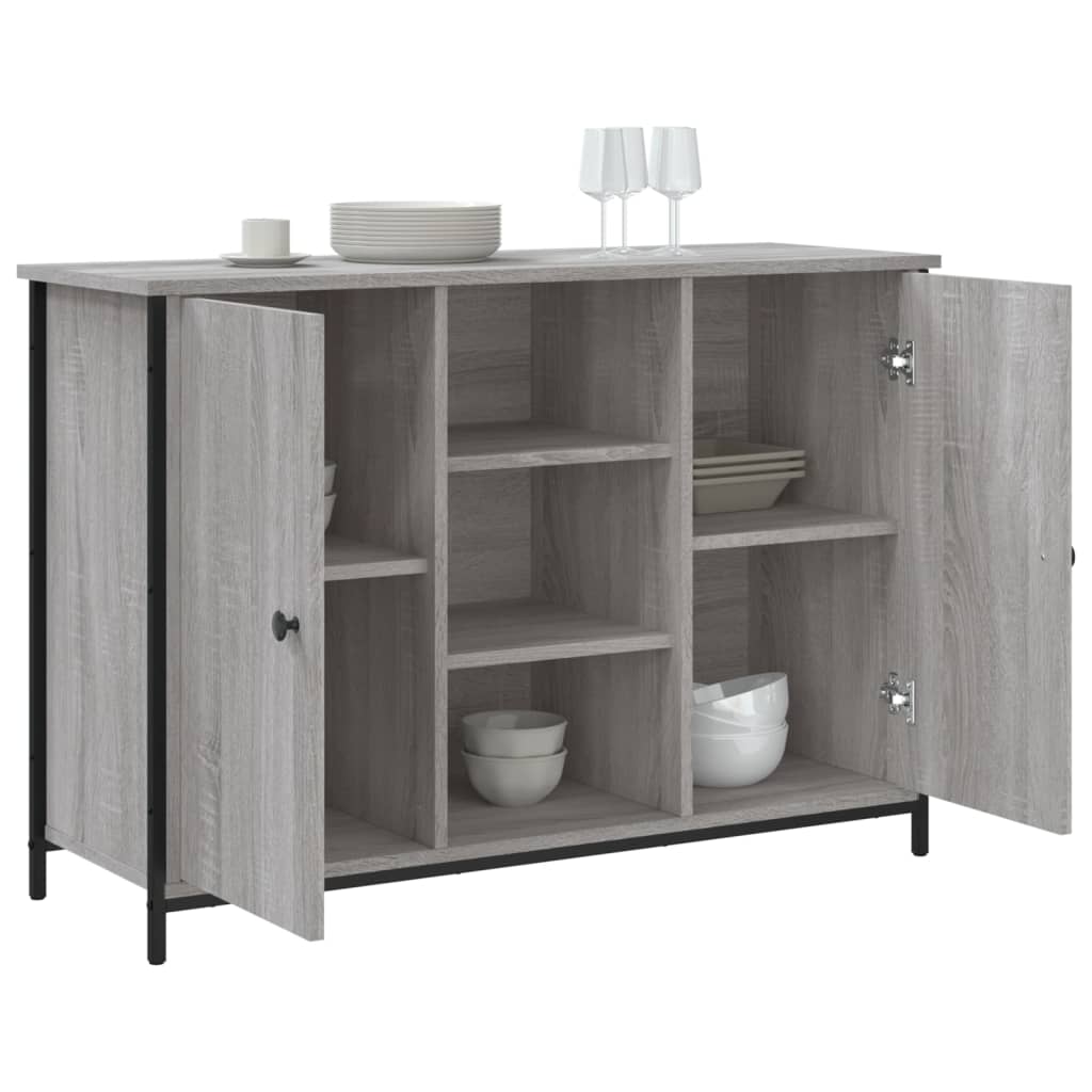 Credenza Grigio Sonoma 100x35x70 cm in Legno Multistrato - homemem39