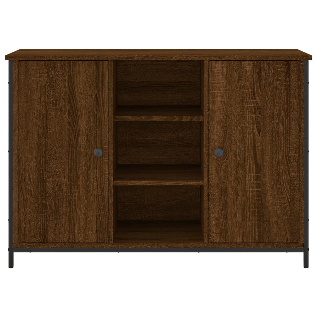 Credenza Rovere Marrone 100x35x70 cm in Legno Multistrato - homemem39