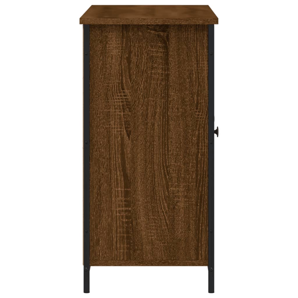 Credenza Rovere Marrone 100x35x70 cm in Legno Multistrato - homemem39