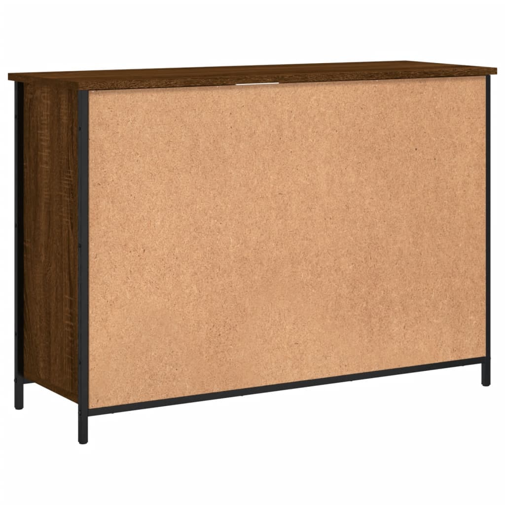 Credenza Rovere Marrone 100x35x70 cm in Legno Multistrato - homemem39