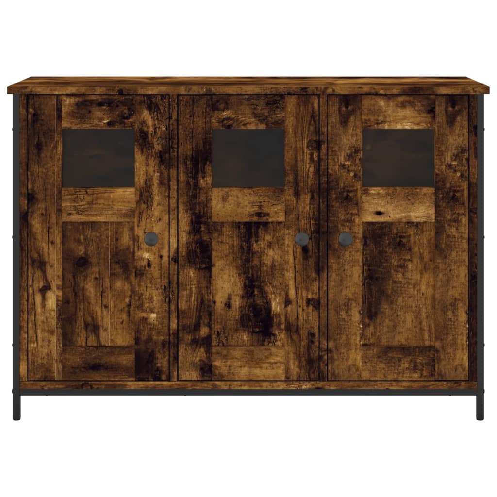 Credenza Rovere Fumo 100x35x70 cm in Legno Multistrato - homemem39