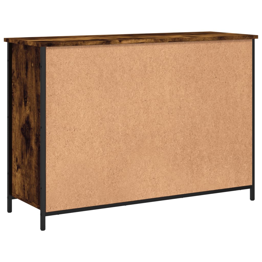 Credenza Rovere Fumo 100x35x70 cm in Legno Multistrato - homemem39