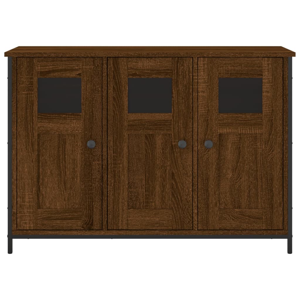 Credenza Rovere Marrone 100x35x70 cm in Legno Multistrato - homemem39