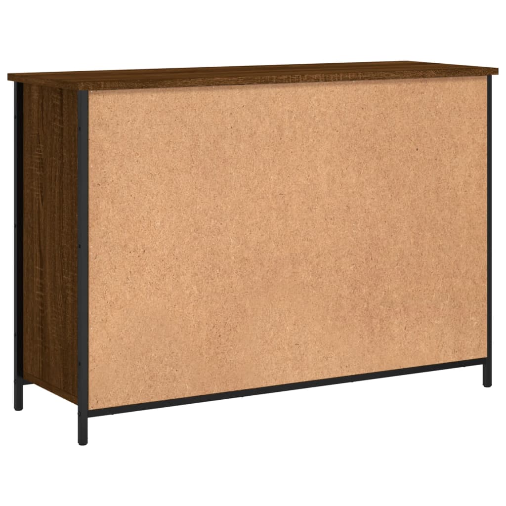 Credenza Rovere Marrone 100x35x70 cm in Legno Multistrato - homemem39