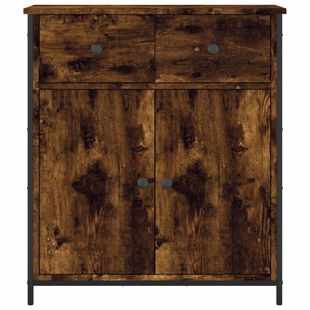 Credenza Rovere Fumo 70x30x80 cm in Legno Multistrato - homemem39