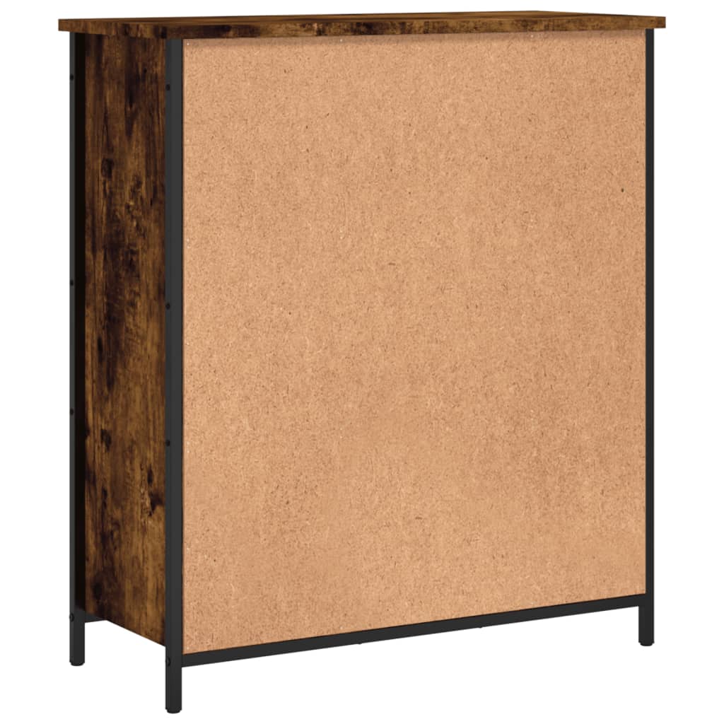 Credenza Rovere Fumo 70x30x80 cm in Legno Multistrato - homemem39