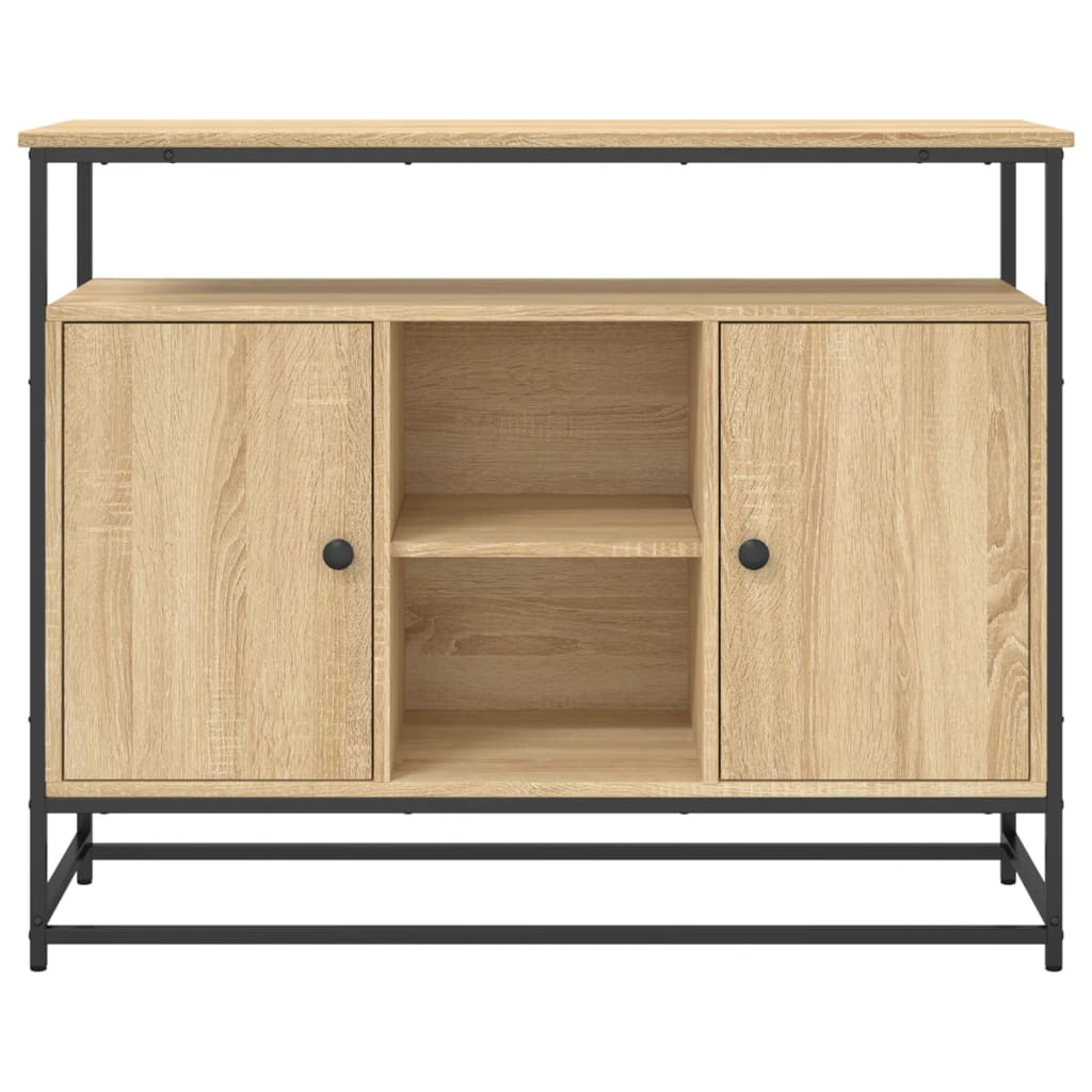 Credenza Rovere Sonoma 100x35x80 cm in Legno Multistrato - homemem39