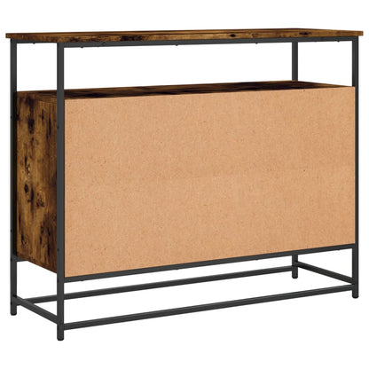 Credenza Rovere Fumo 100x35x80 cm in Legno Multistrato - homemem39