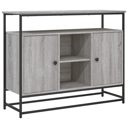 Credenza Grigio Sonoma 100x35x80 cm in Legno Multistrato - homemem39