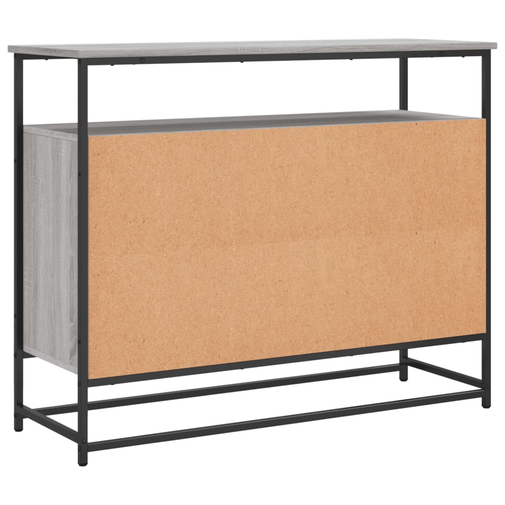 Credenza Grigio Sonoma 100x35x80 cm in Legno Multistrato - homemem39