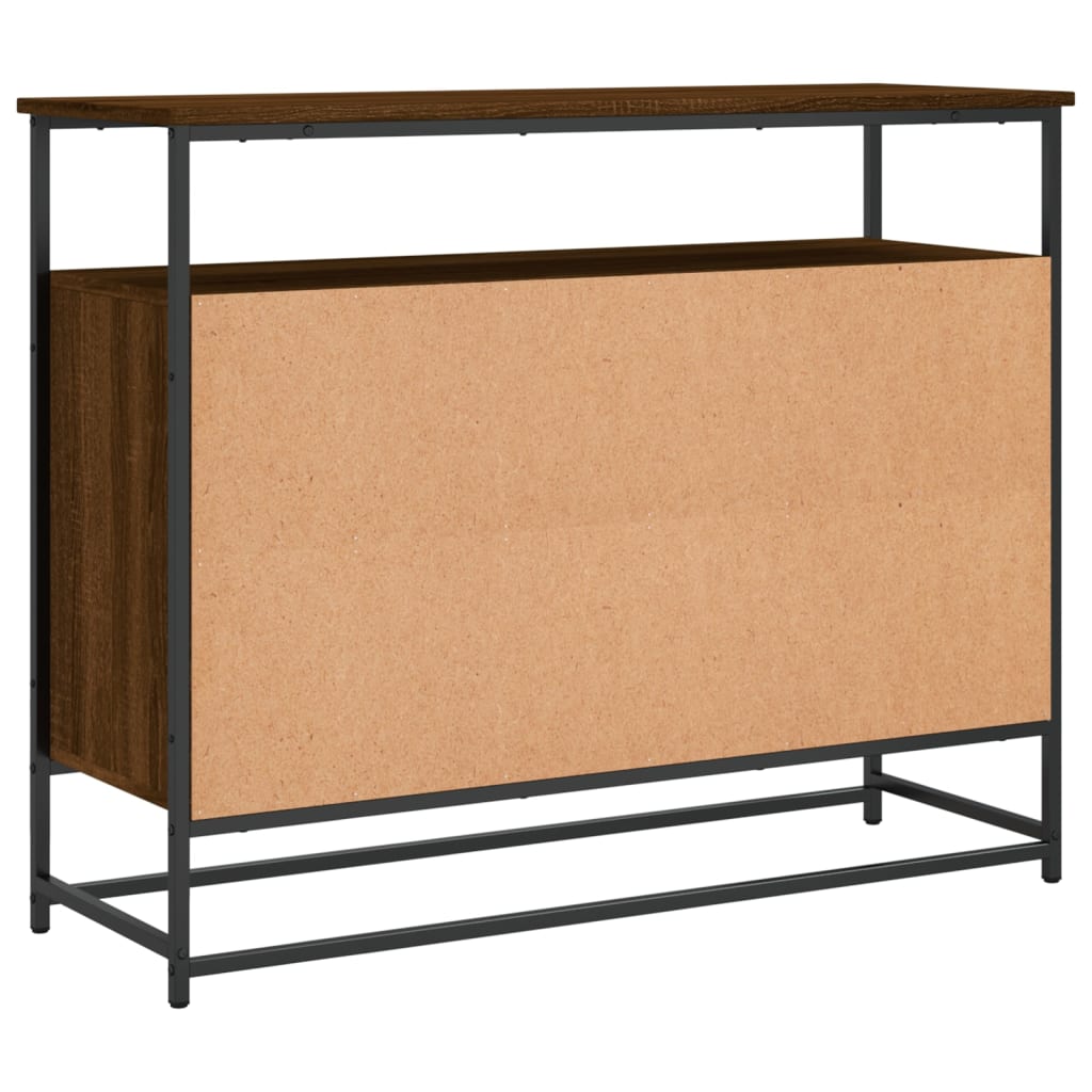 Credenza Rovere Marrone 100x35x80 cm in Legno Multistrato - homemem39