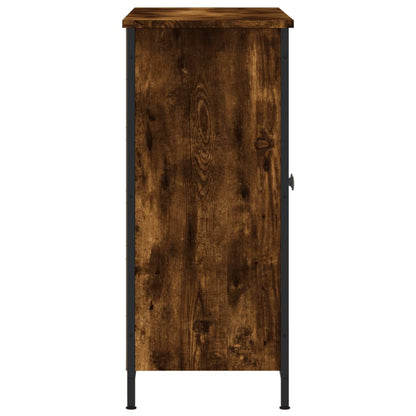 Credenza Rovere Fumo 100x33x75 cm in Legno Multistrato - homemem39