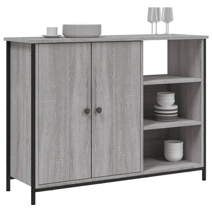 Credenza Grigio Sonoma 100x33x75 cm in Legno Multistrato - homemem39