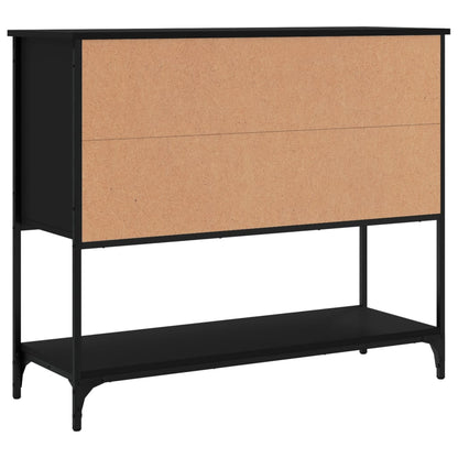 Credenza Nera 100x36x85 cm in Legno Multistrato - homemem39